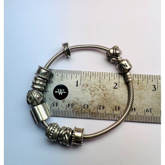 Estate Pandora Sterling Silver 925 Charm Bracelet 7.5” ALE Marked 41.6g - Picture 4 of 8